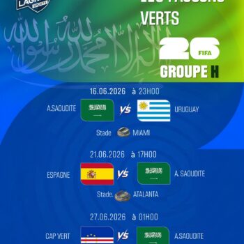 PROGRAMME ÉQUIPE ARABIE-SAOUDITE 