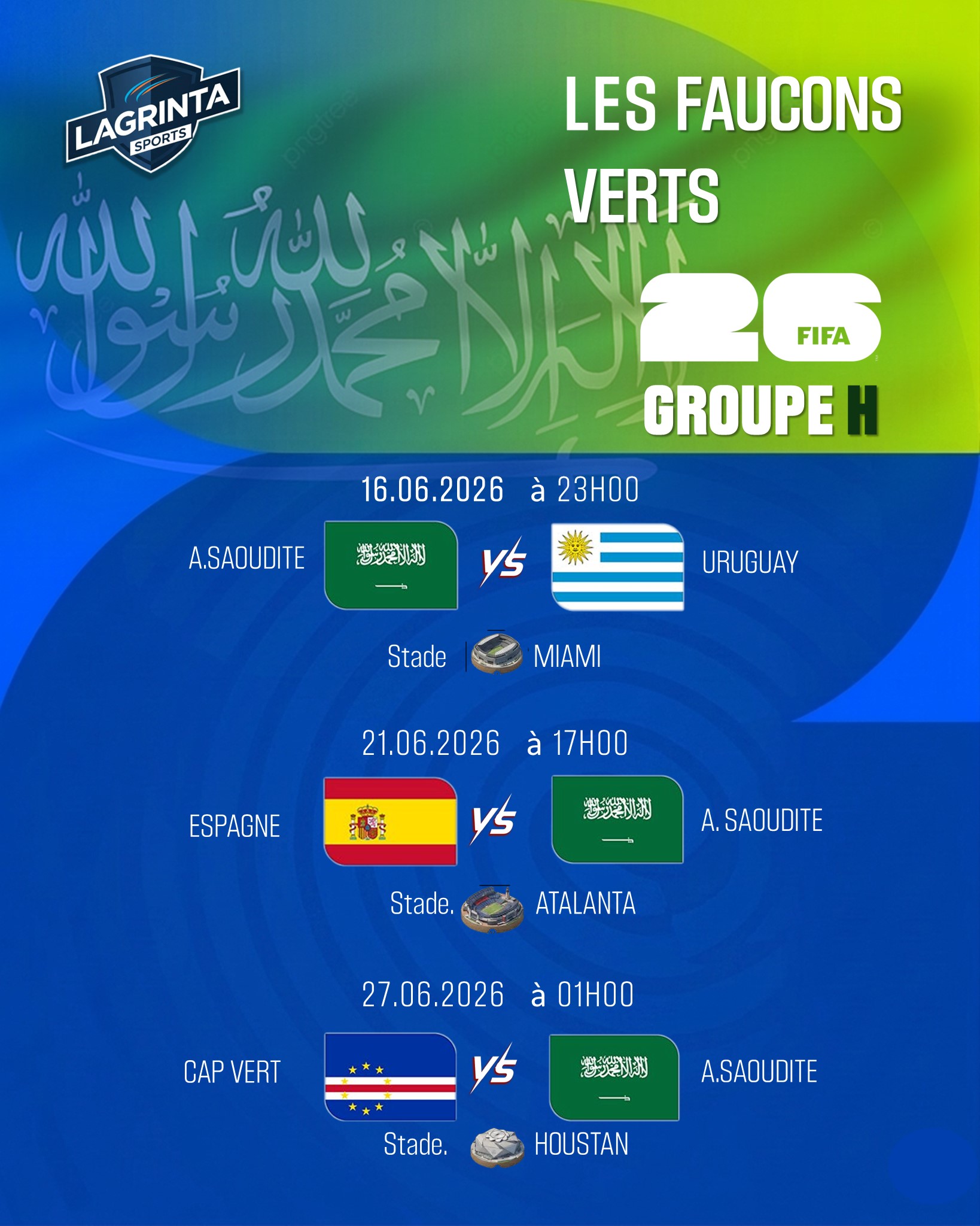 PROGRAMME ÉQUIPE ARABIE-SAOUDITE