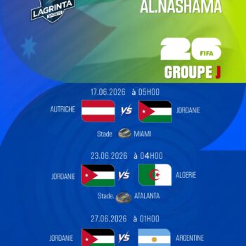 PROGRAMME ÉQUIPE DE JORDANIE 
