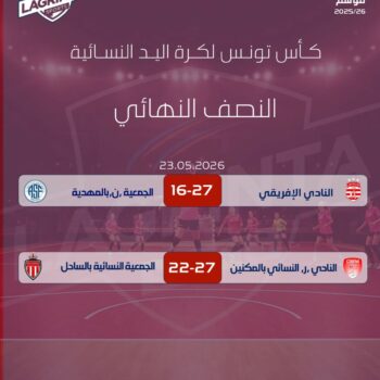 05-HANDBALL . F.  RESULTATS. 1.2 FINALE COUPE DE TUNISIE 