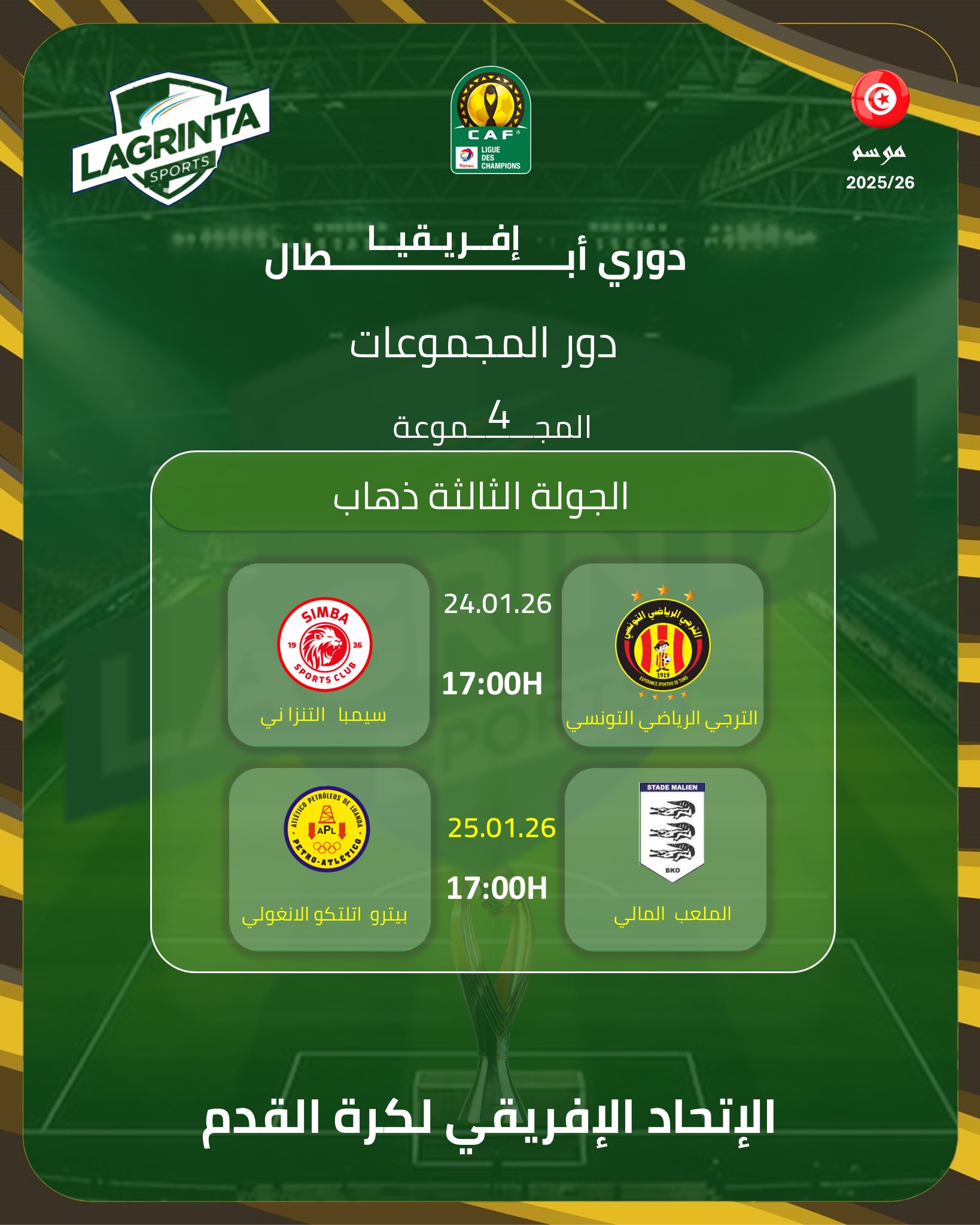 22- CHAMPIONS LEAGUES. PROG. POULE 4. J.03