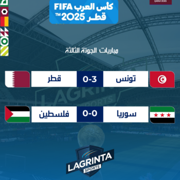 27- CUP ARABE. 2025. RÉSULTATS  POULE A.J.03 