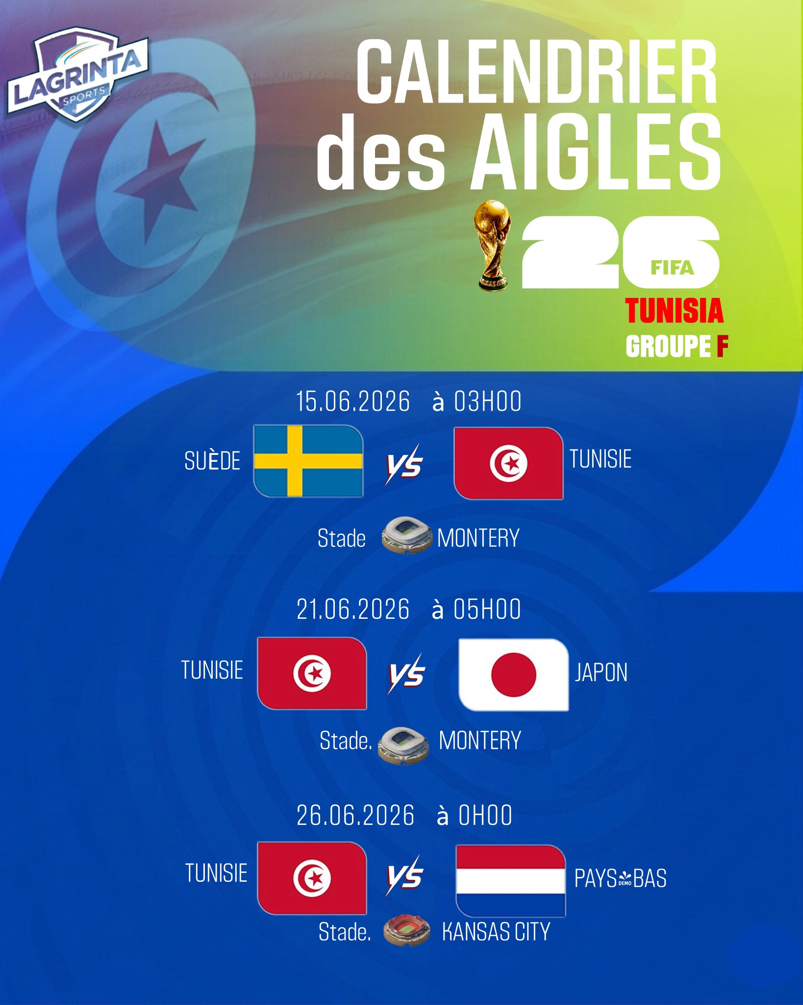 PROGRAMME ÉQUIPE DE TUNISIE